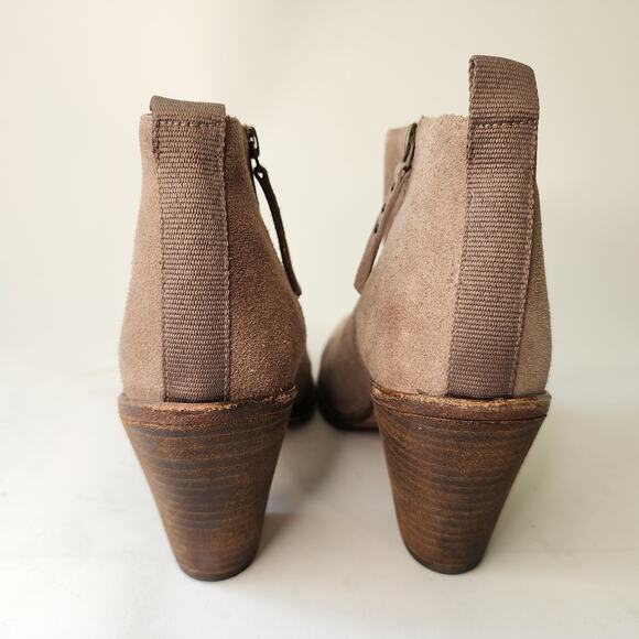 Hoss Intropia Suede Stacked Heel Boot 38 US 8 - Picture 7 of 9